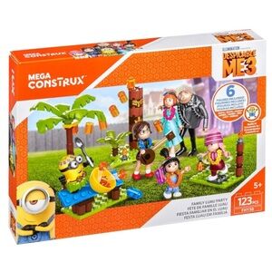 Mega construx despicable Me 3 family luau party set FHY38 123 pieces new in box
